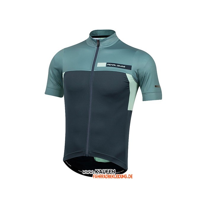 2021 Pearl Izumi Kurzarmtrikot und Kurze Tragerhose Dunkel Grun